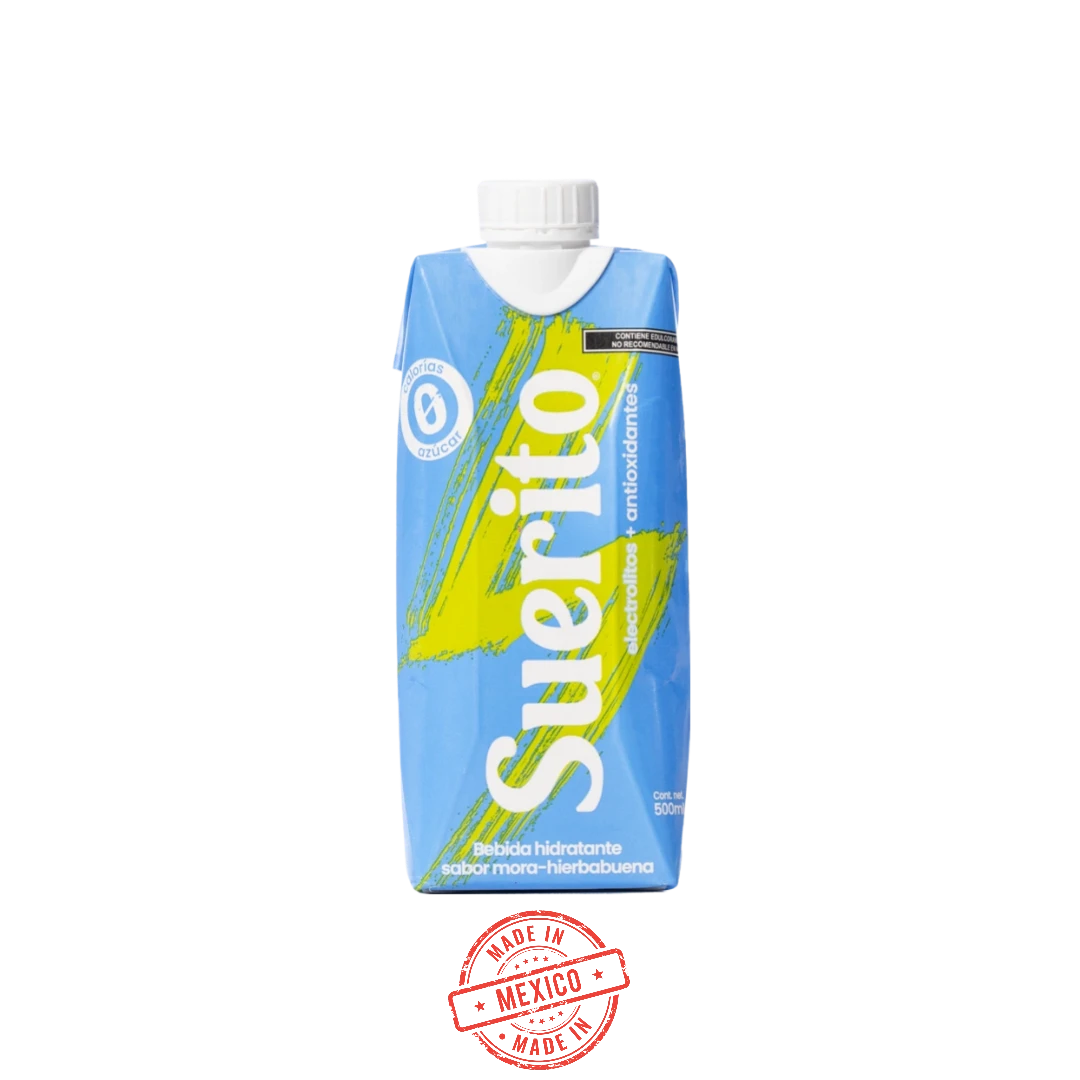 Suero Sabor Mora-Hierbabuena Suerito 500ml