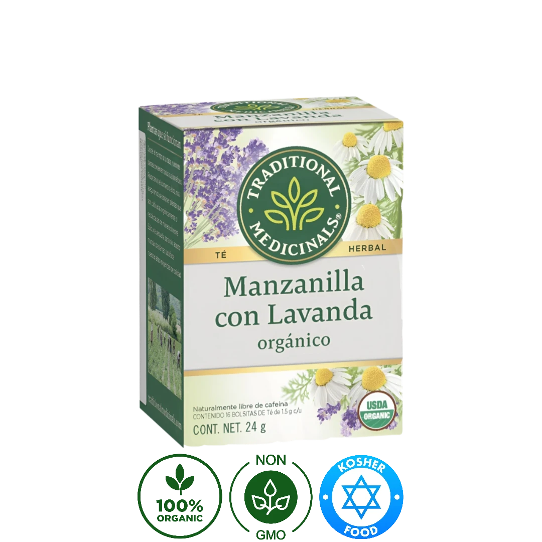 Té Orgánico de Manzanilla Con Lavanda Traditional Medicinals 24g