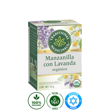 Té Orgánico de Manzanilla Con Lavanda Traditional Medicinals 24g