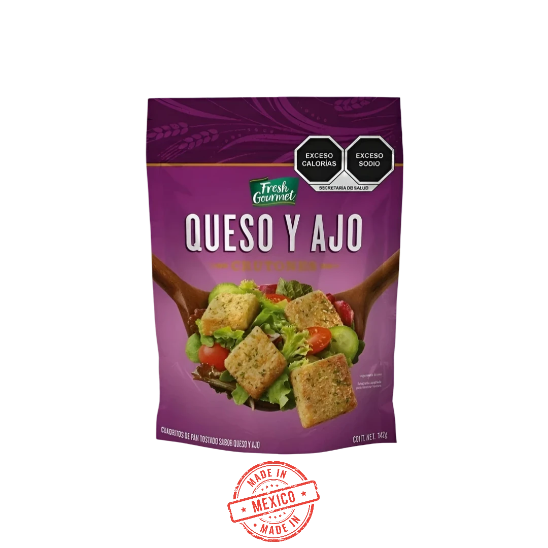 Crutones de Queso y Ajo Fresh Gourmet 142g