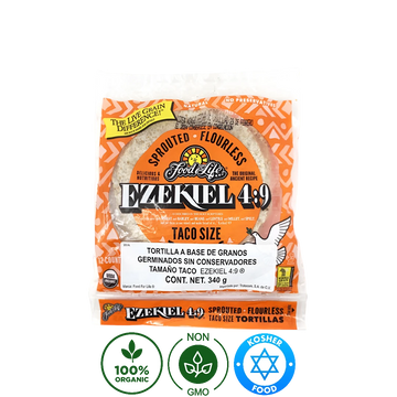Tortillas Orgánicas de Cereales Germinados sin harina EZEKIEL 4:9 340g