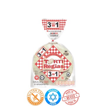 TortiRegias delgaditas blancas 50pz