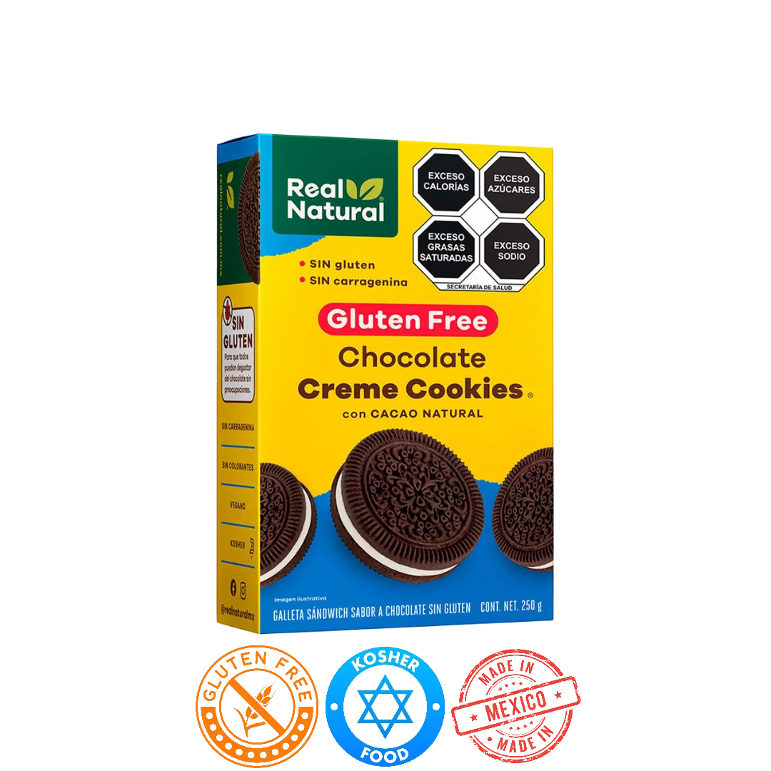 Galleta de Chocolate con Crema Sin Gluten Real Natural 250g