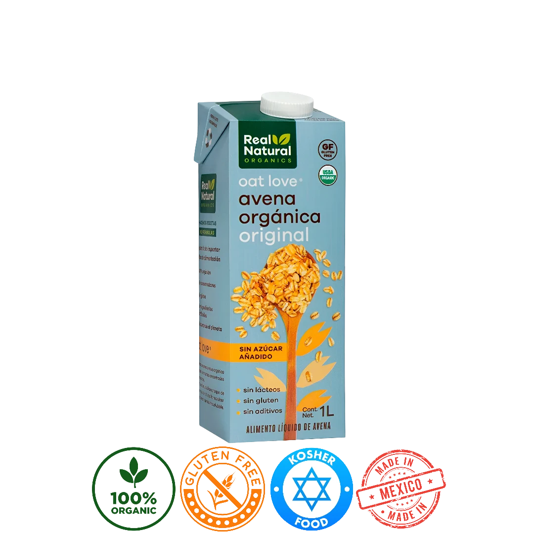 Leche de Avena Orgánica Real Natural 1L
