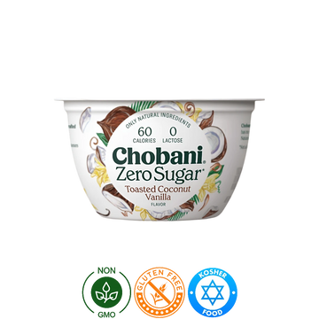 Yogurt Griego Cero Azúcar Coco Vainilla Chobani 150g