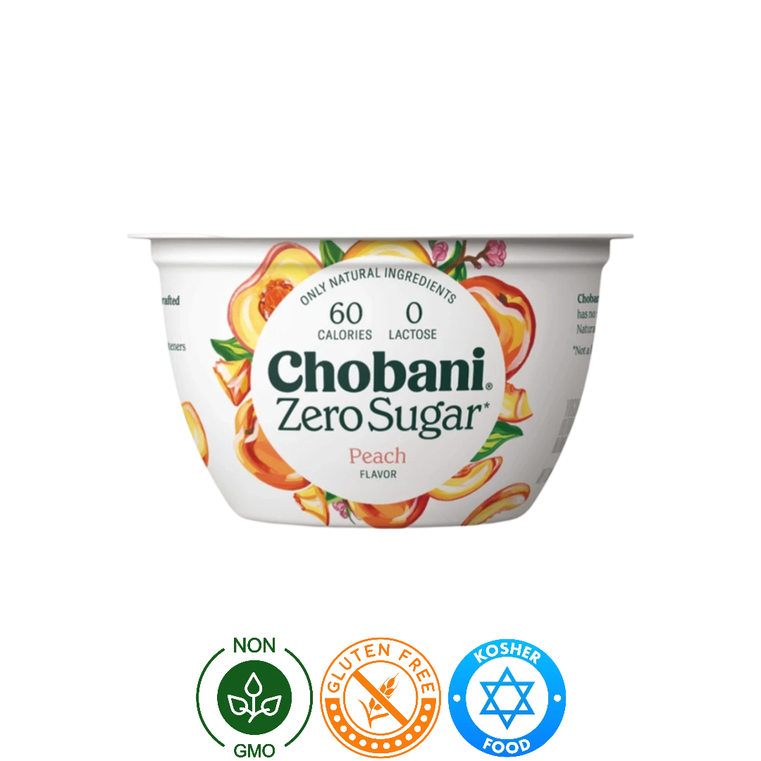 Yogurt Griego Cero Azúcar Durazno Chobani 150g