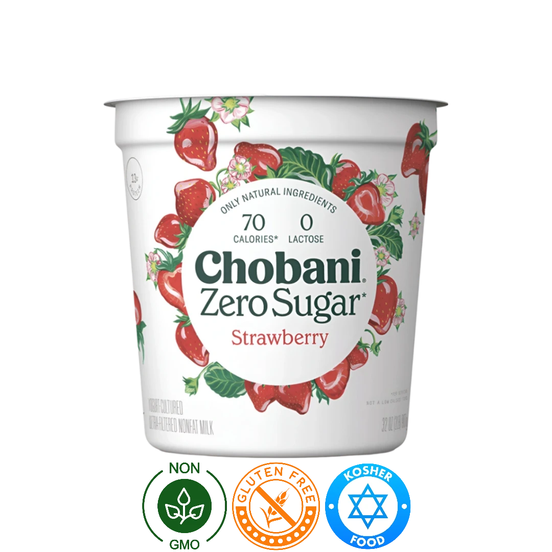Yogurt Griego Cero Azúcar Fresa Chobani