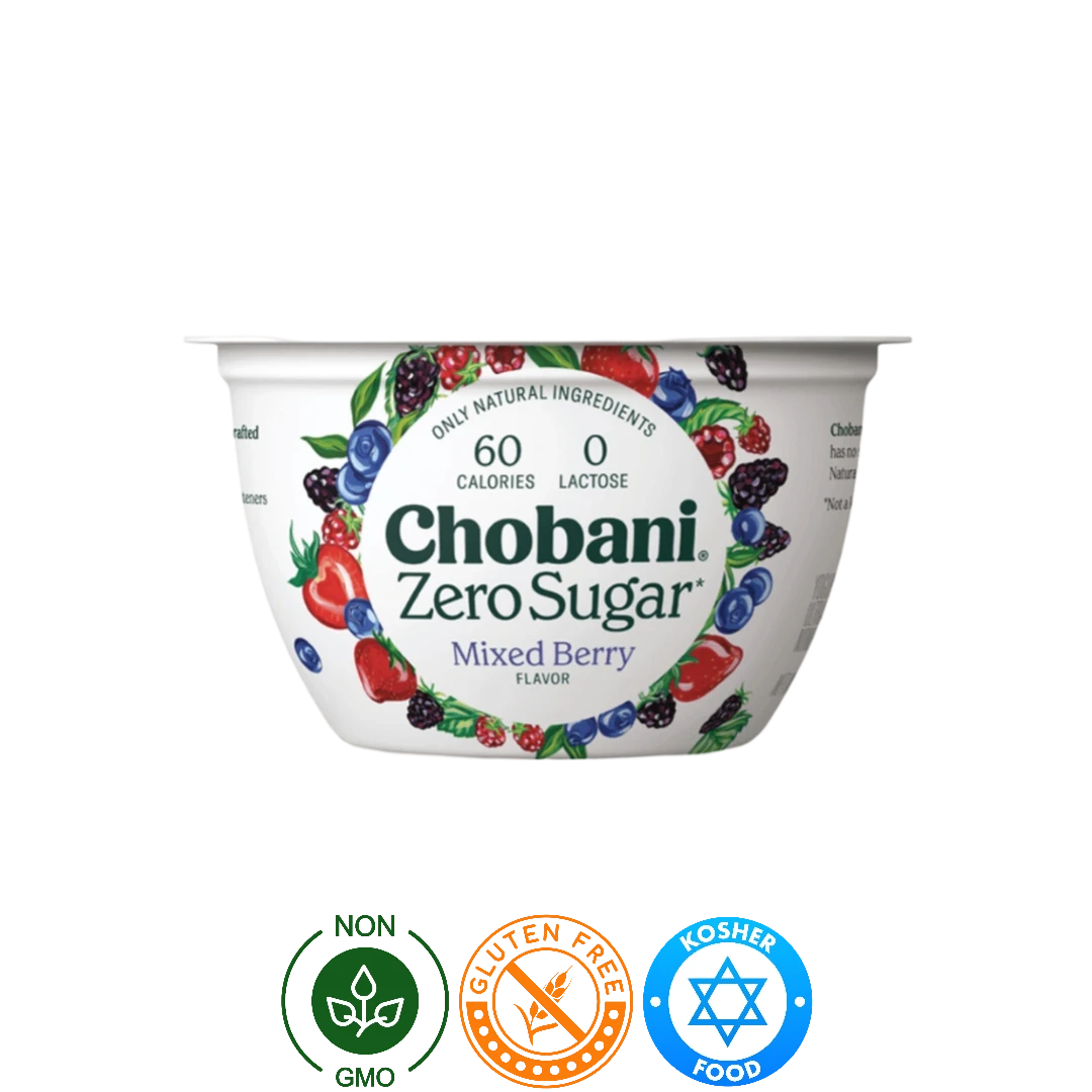 Yogurt Griego Cero Azúcar Mix Berries Chobani
