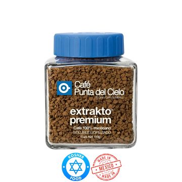 Café soluble extrakto premium liofilizado Punta del Cielo 110g