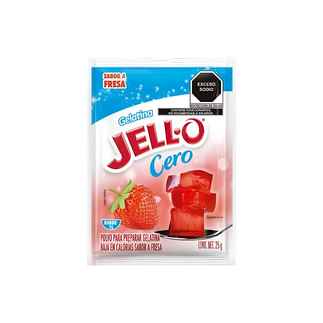 Gelatina Light Fresa Jell-O 25g