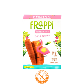 Rollos de Plátano y Fresa Frappi 192g