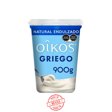 Yogurt Griego Natural Oikos 900g