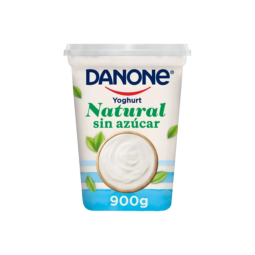 Yogurt Sabor Natural Sin Azúcar Danone 900g