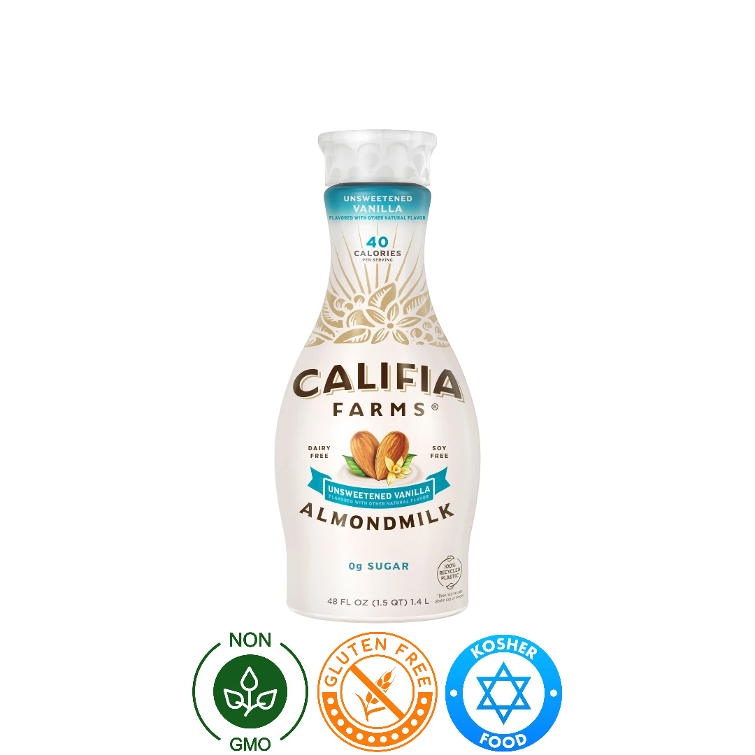 Leche de Almendras Sabor Vainilla Sin Azúcar Califia Farms 1.42L