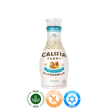 Leche de Almendras Sabor Vainilla Sin Azúcar Califia Farms 1.42L