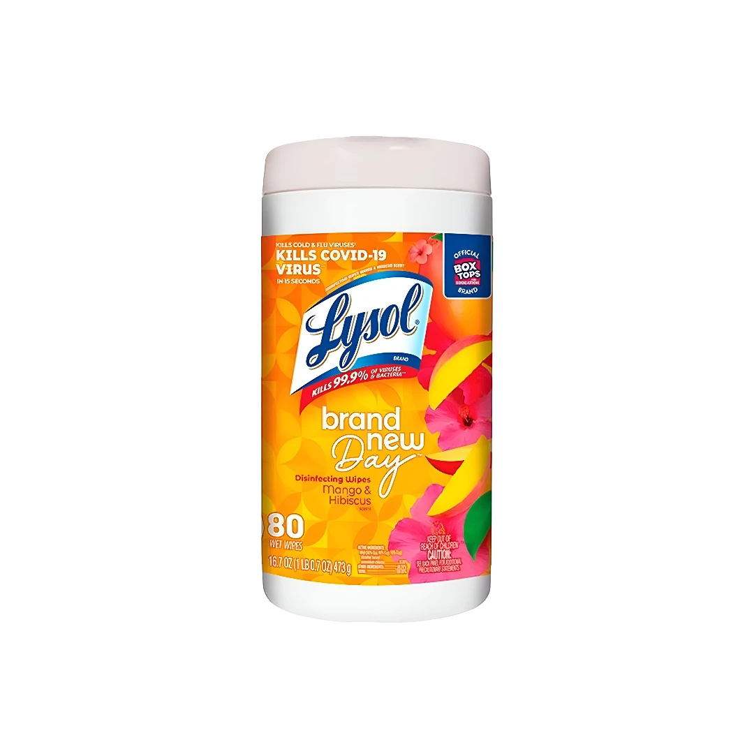 Toallitas Desinfectantes Brand New Day Lysol 80pz