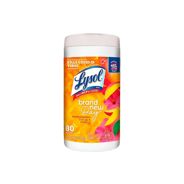 Toallitas Desinfectantes Brand New Day Lysol 80pz