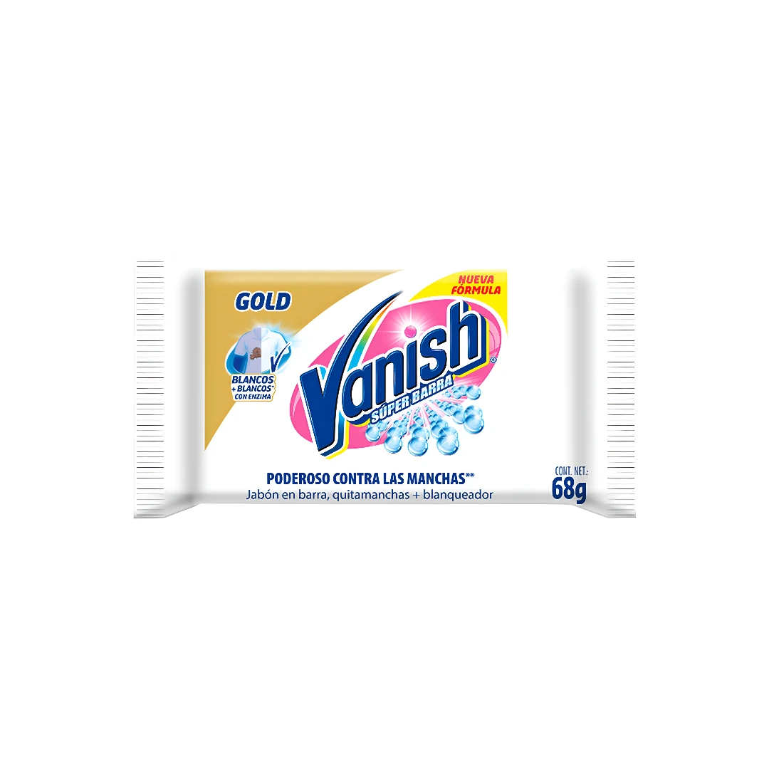 Jabón de Lavandería Barra Blanco Gold Vanish 68g