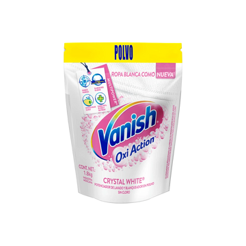 Prelavador Quitamanchas Polvo Crystal White Vanish 1.8Kg