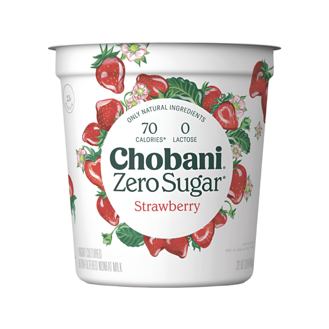 Yogurt Griego Cero Azúcar Fresa Chobani