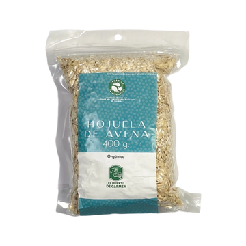 Avena en Hojuela Laminada Orgánica El Huerto de Carmen 400g