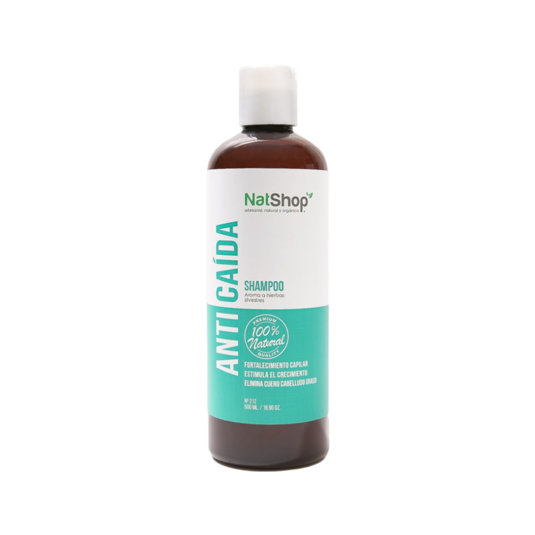 Shampoo Anticaída Orgánico NatShop 500ml