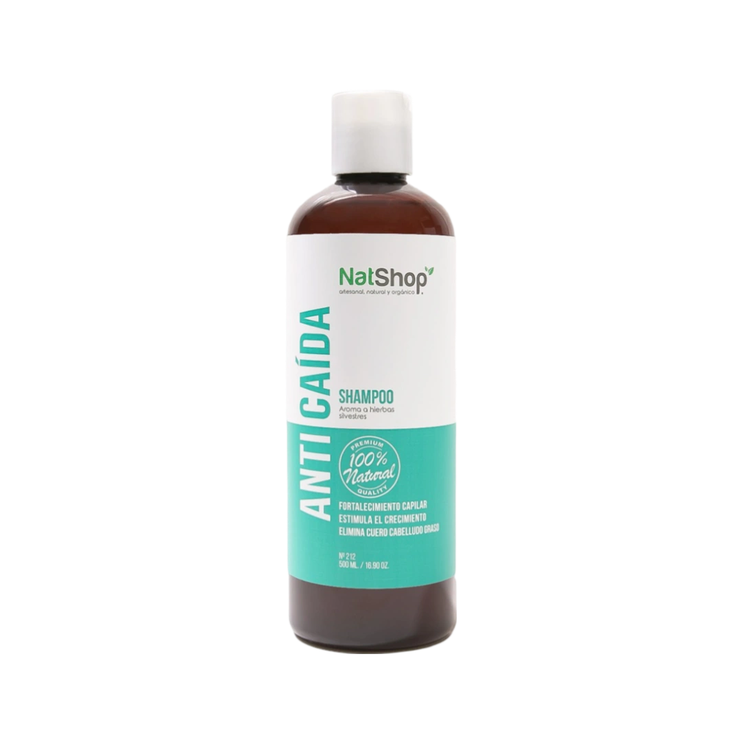 Shampoo Anticaída Orgánico NatShop 500ml